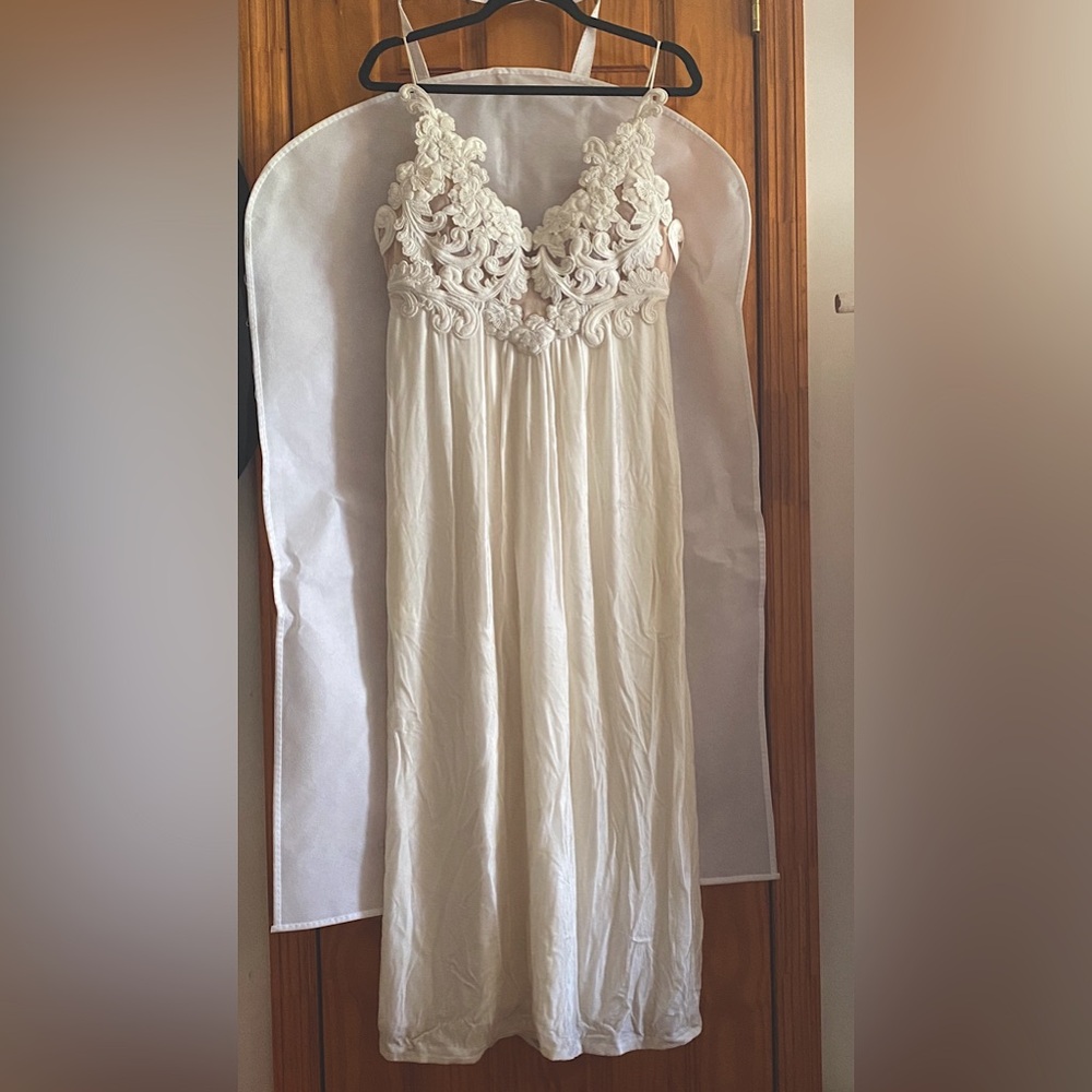 NEW Summer sleeveless long dress, cream color